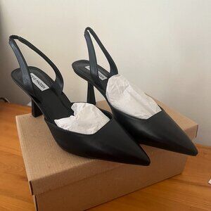 Steve Madden Finlee Black Leather Shoes Size 11 (US)